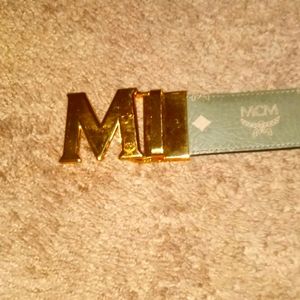 MCM Genuine Leather Turtle Belt